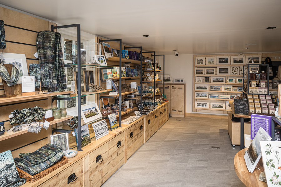 Locally made crafts in the Calanais Visitor Centre shop